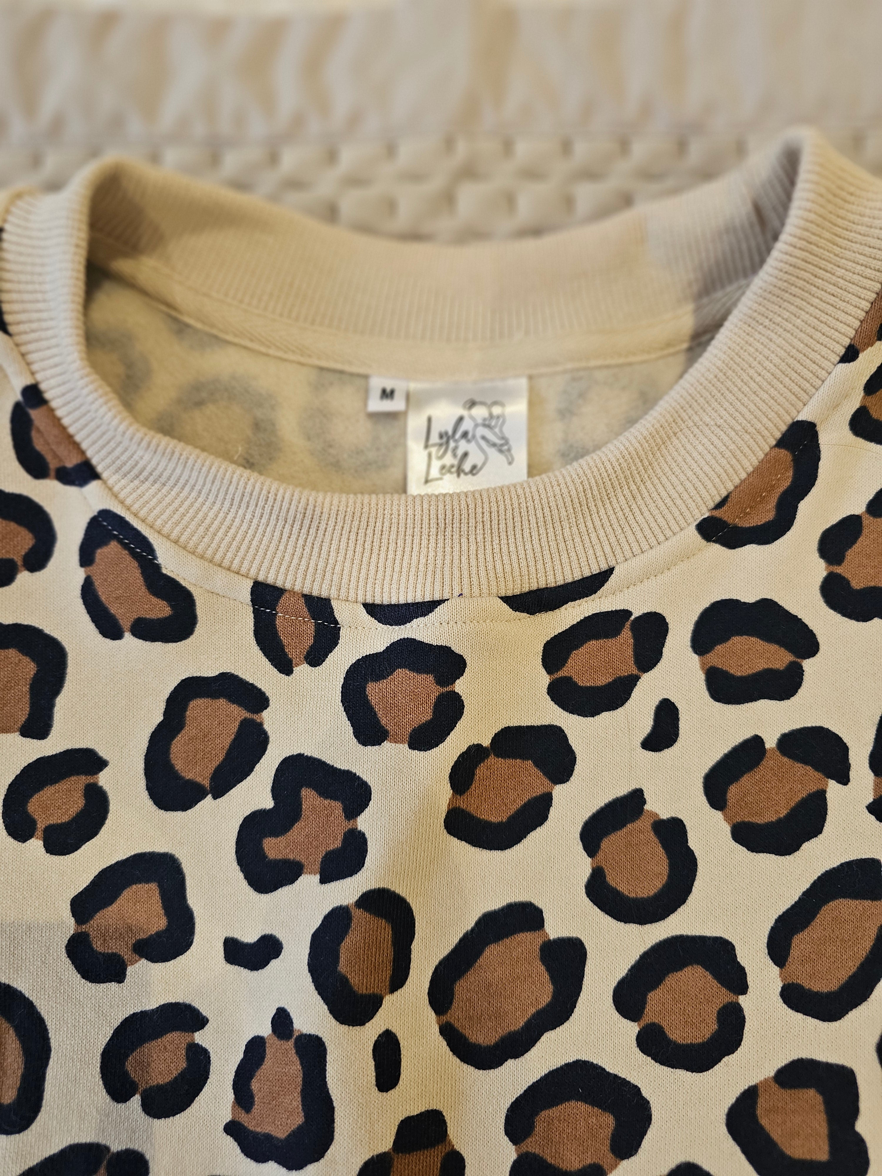 Animal Print Breastfeeding Sweater