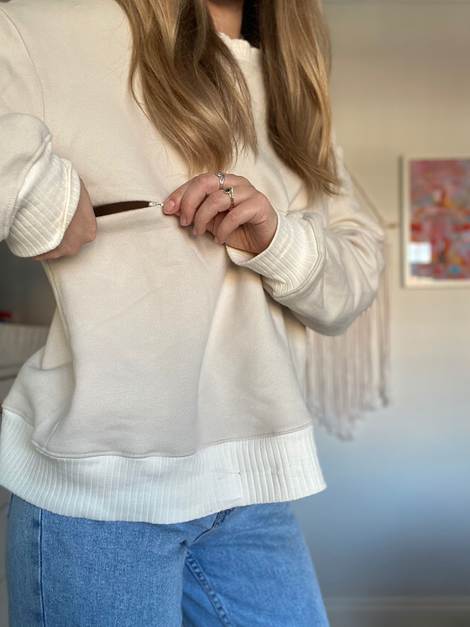 The Stone Breastfeeding Sweater