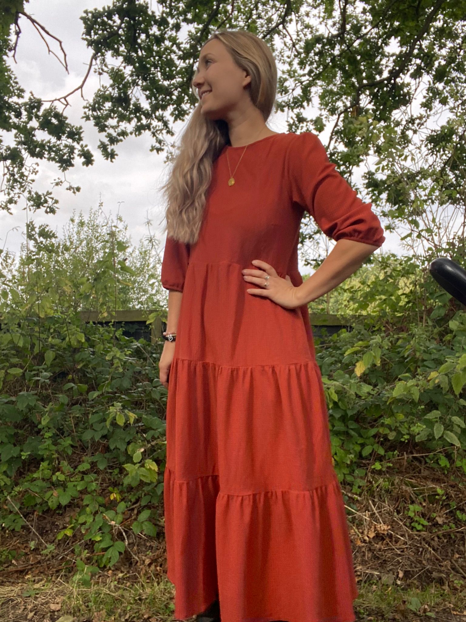 The Rust Breastfeeding Dress Lyla and Leche The Rust Breastfeeding Dress Lyla and Leche