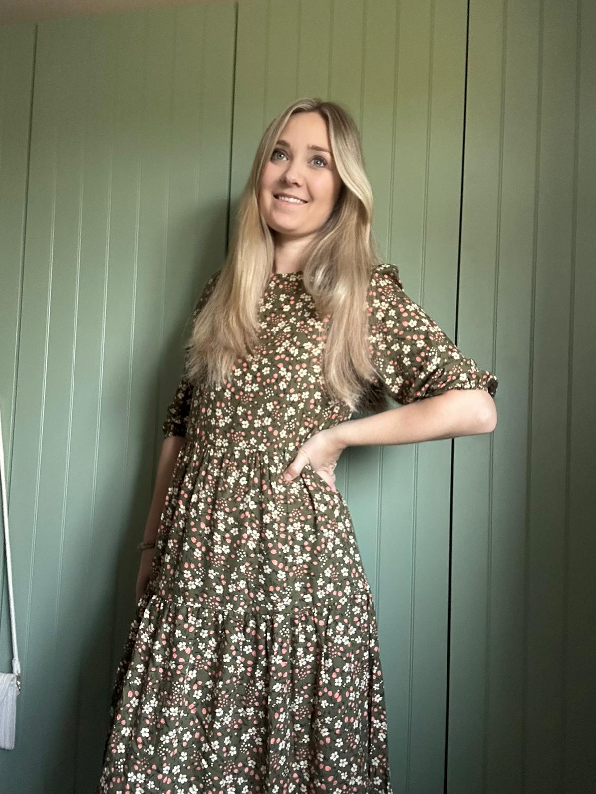 The Olive Floral Breastfeeding Dress