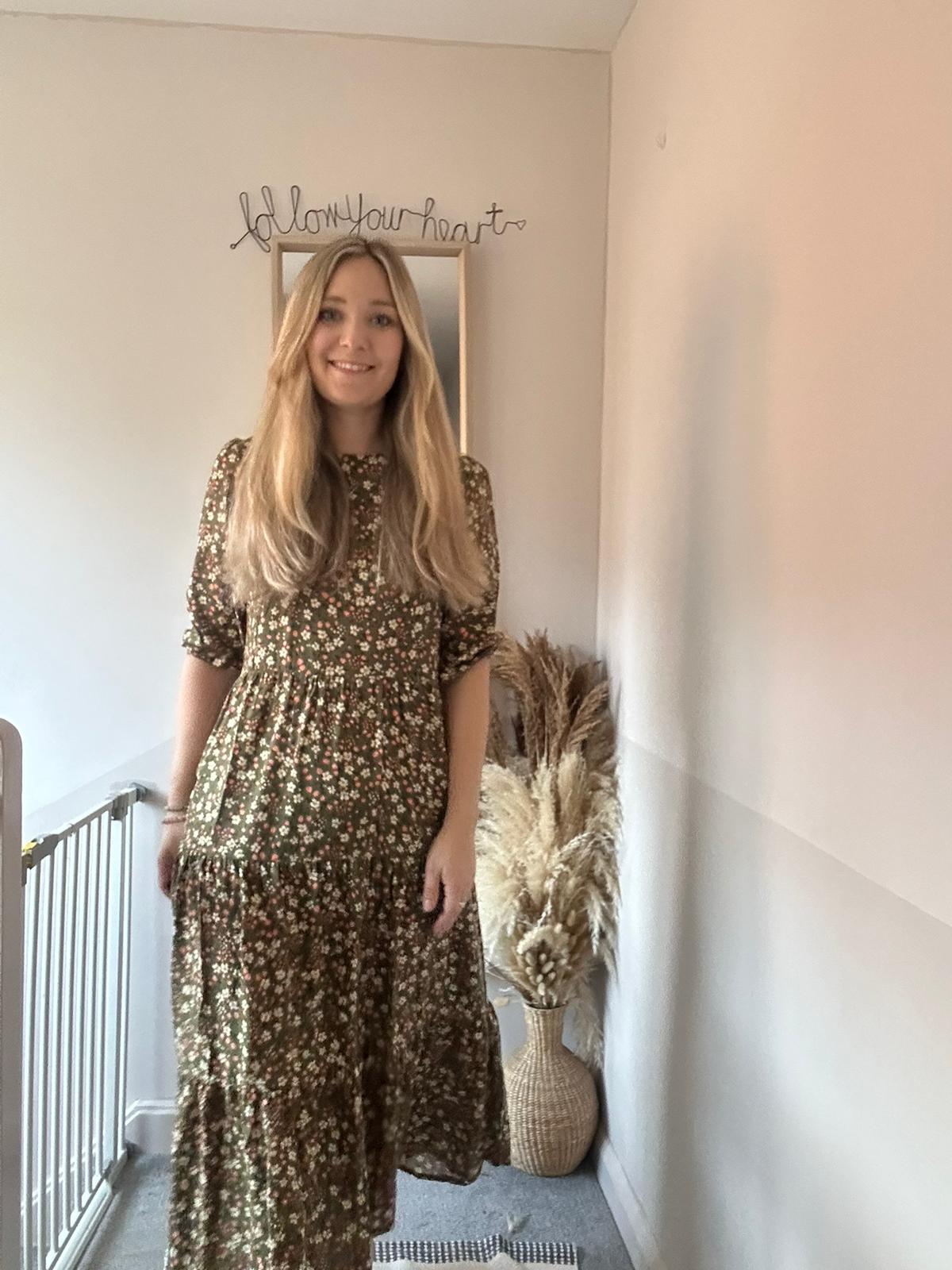 The Olive Floral Breastfeeding Dress