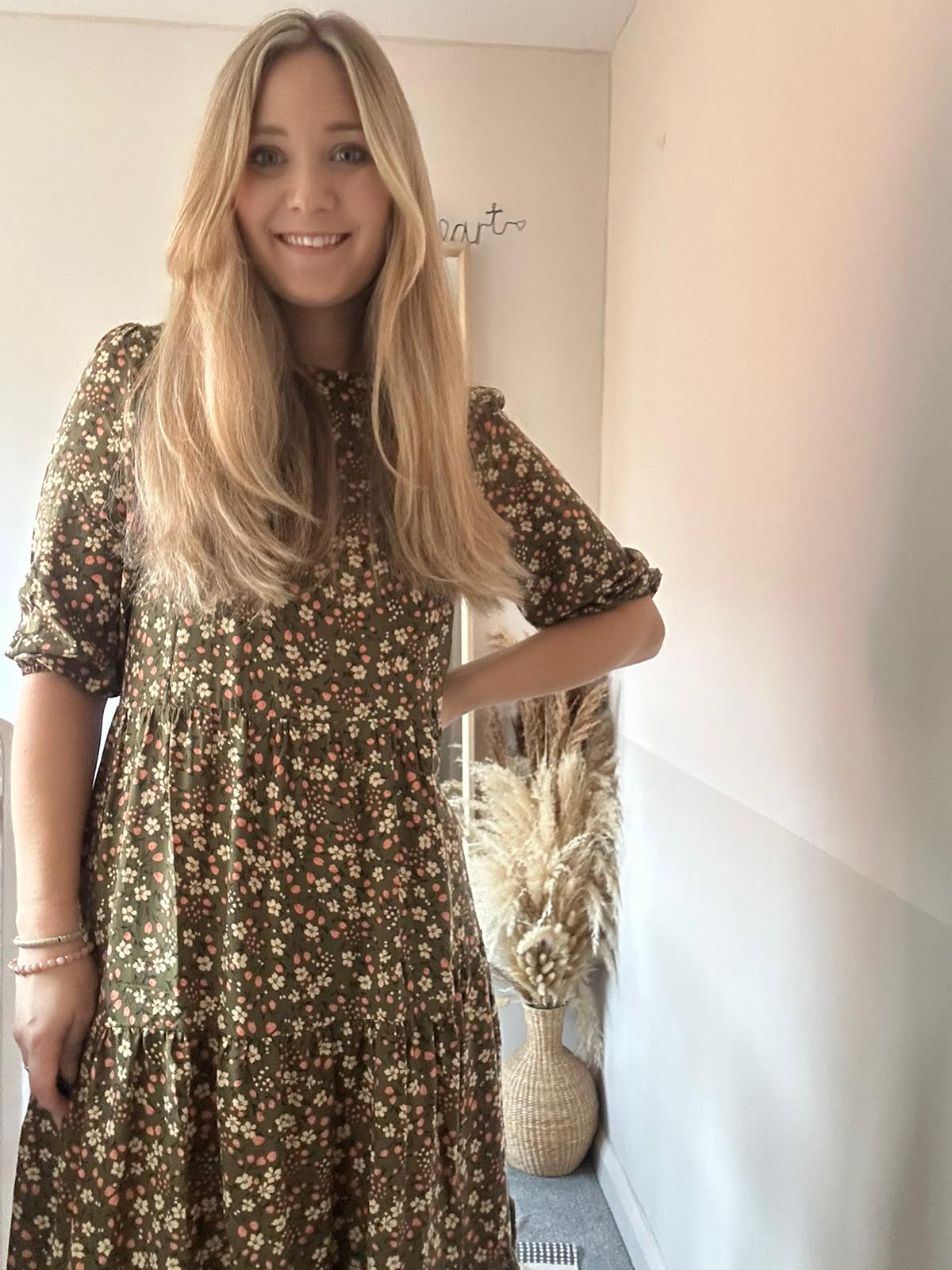 The Olive Floral Breastfeeding Dress