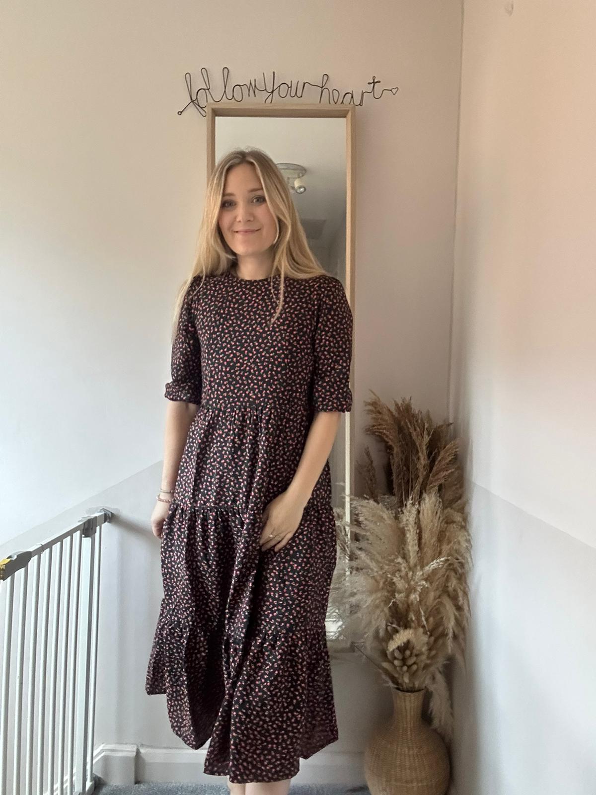 Ditsy Rose Breastfeeding Dress